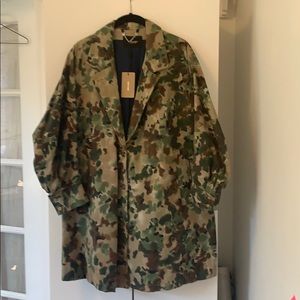 Rachel Comey Short Zia Trench In Camo size 4